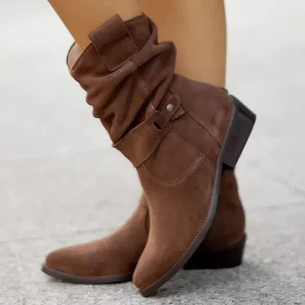 Marlowe | Buckle Western Ankle Boot