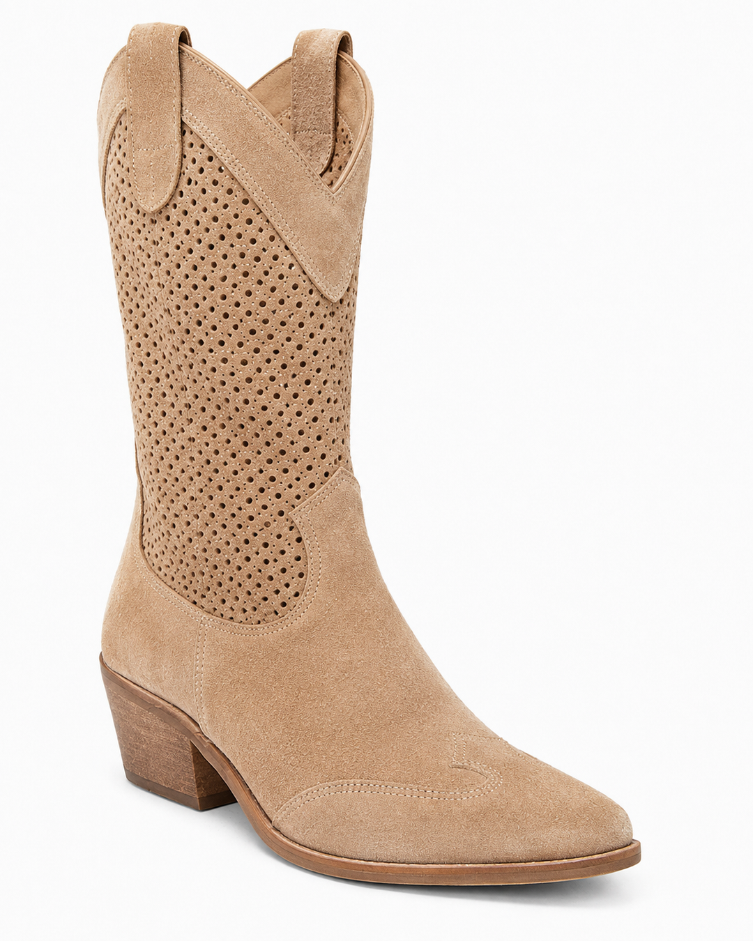 Willa | Perforated Western Boot