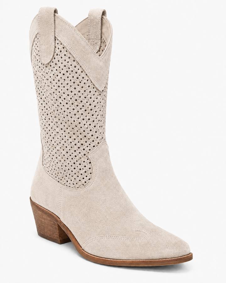 Willa | Perforated Western Boot