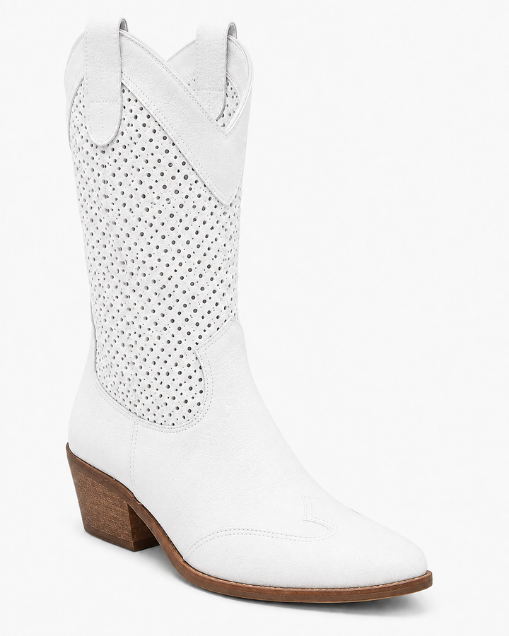Willa | Perforated Western Boot