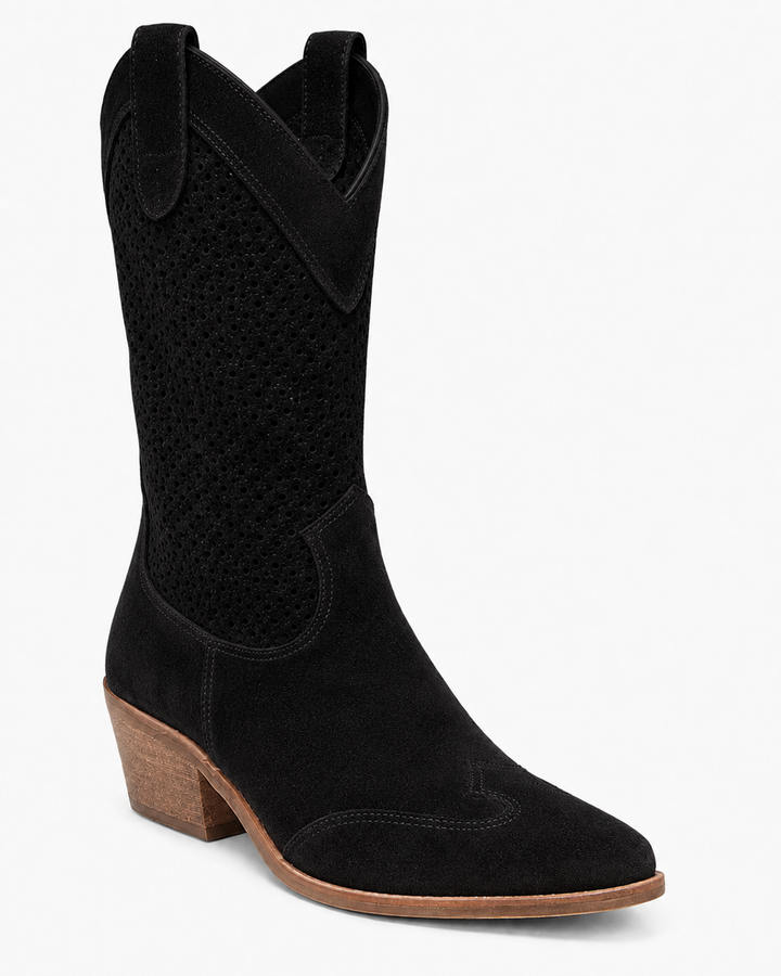 Willa | Perforated Western Boot