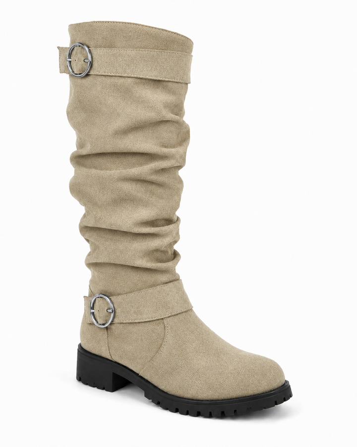 Tessa | Buckle Slouch Western Boot