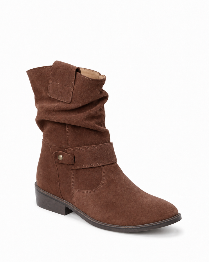 Marlowe | Buckle Western Ankle Boot