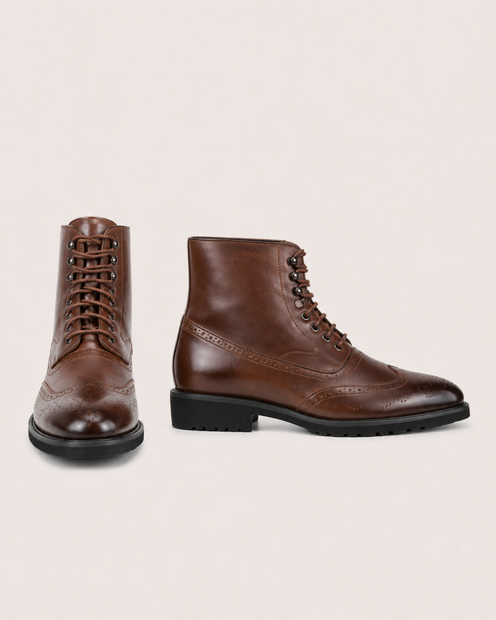 Hawthorne | Brogue Lace-Up Ankle Boot