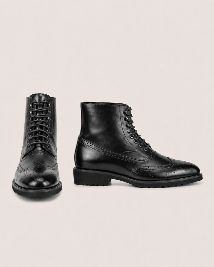 Hawthorne | Brogue Lace-Up Ankle Boot