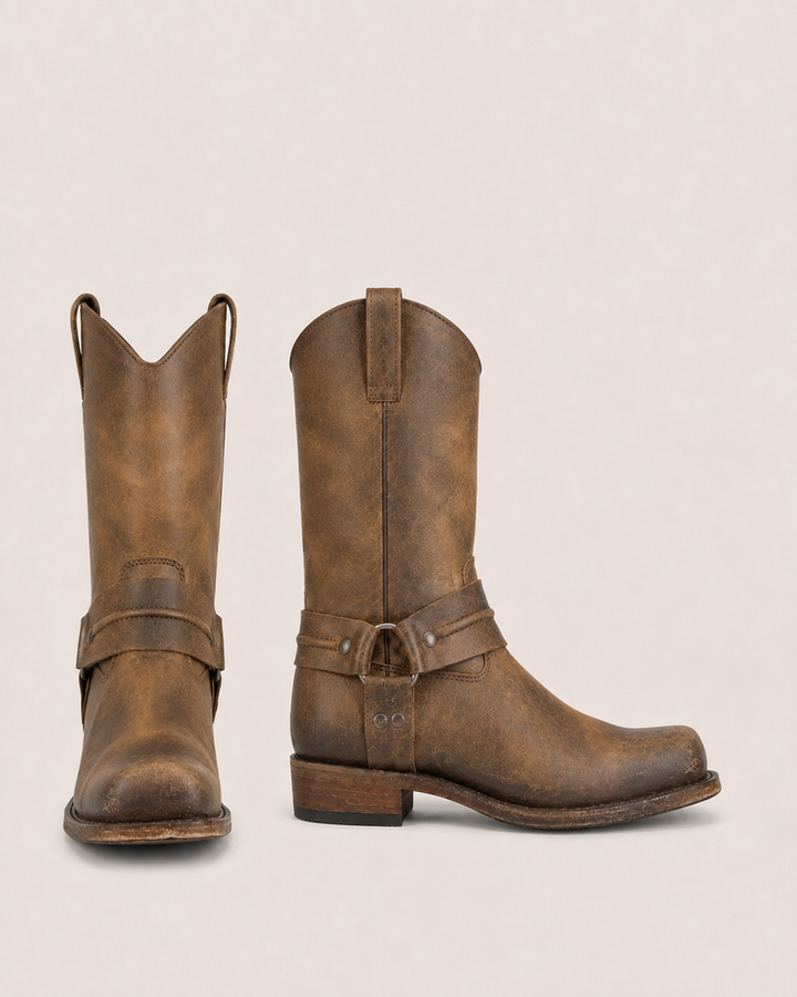 Rawlins | Distressed Harness Boot