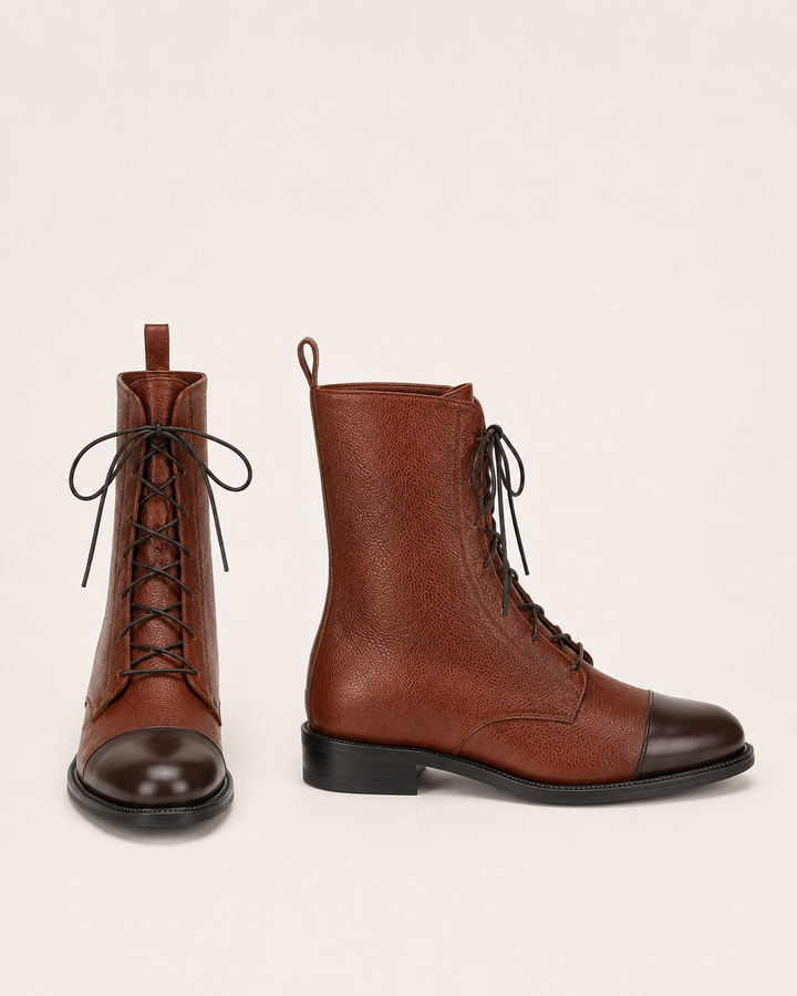Blair | Lace-Up Western Ankle Boot