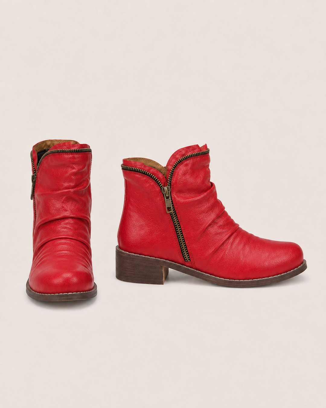 Lainey | Zip Western Ankle Boot