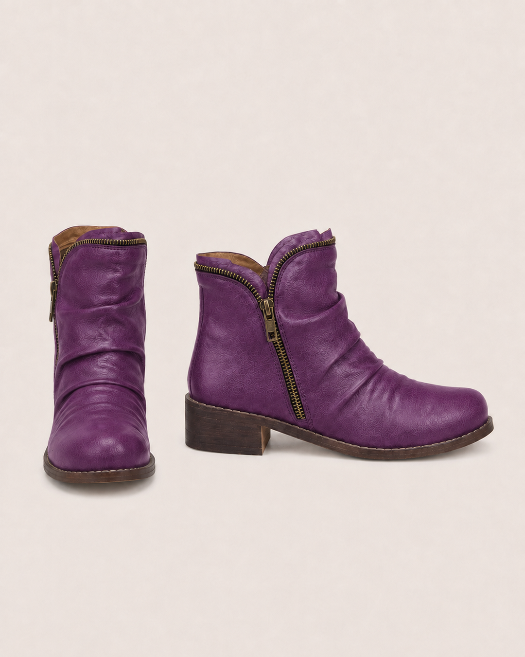 Lainey | Zip Western Ankle Boot