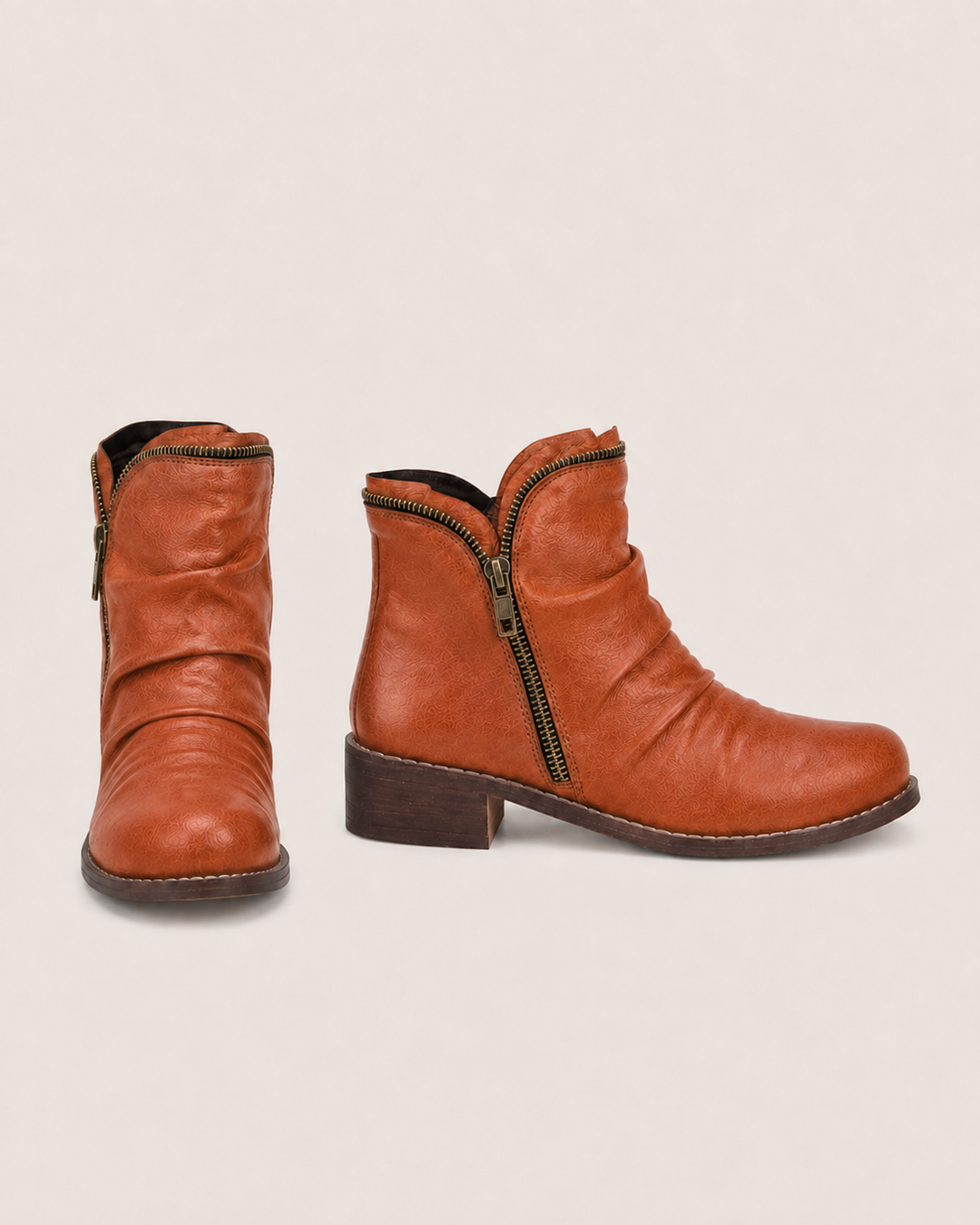 Lainey | Zip Western Ankle Boot