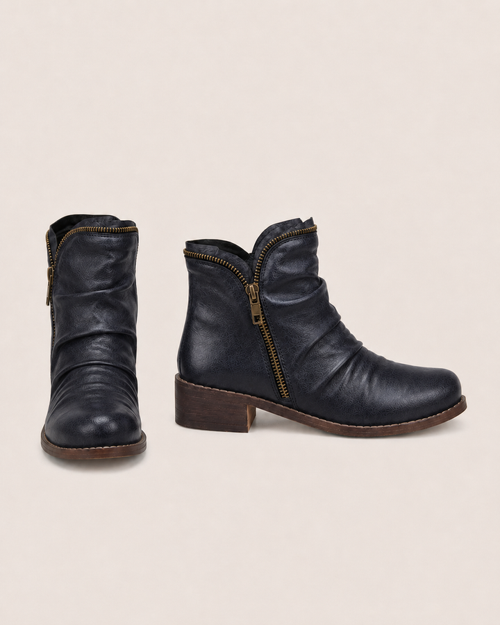 Lainey | Zip Western Ankle Boot
