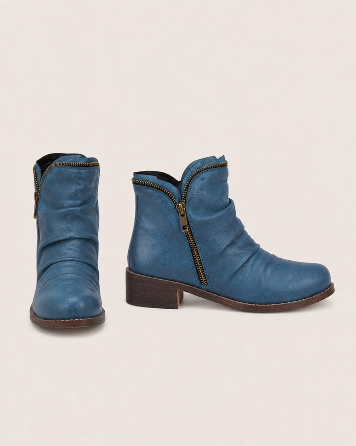 Lainey | Zip Western Ankle Boot