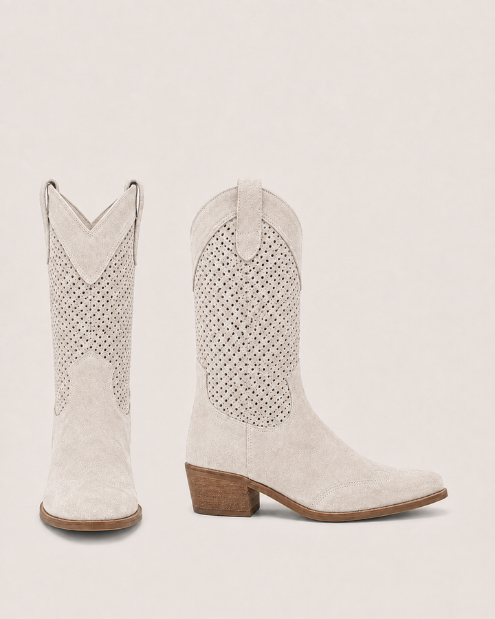 Willa | Perforated Western Boot