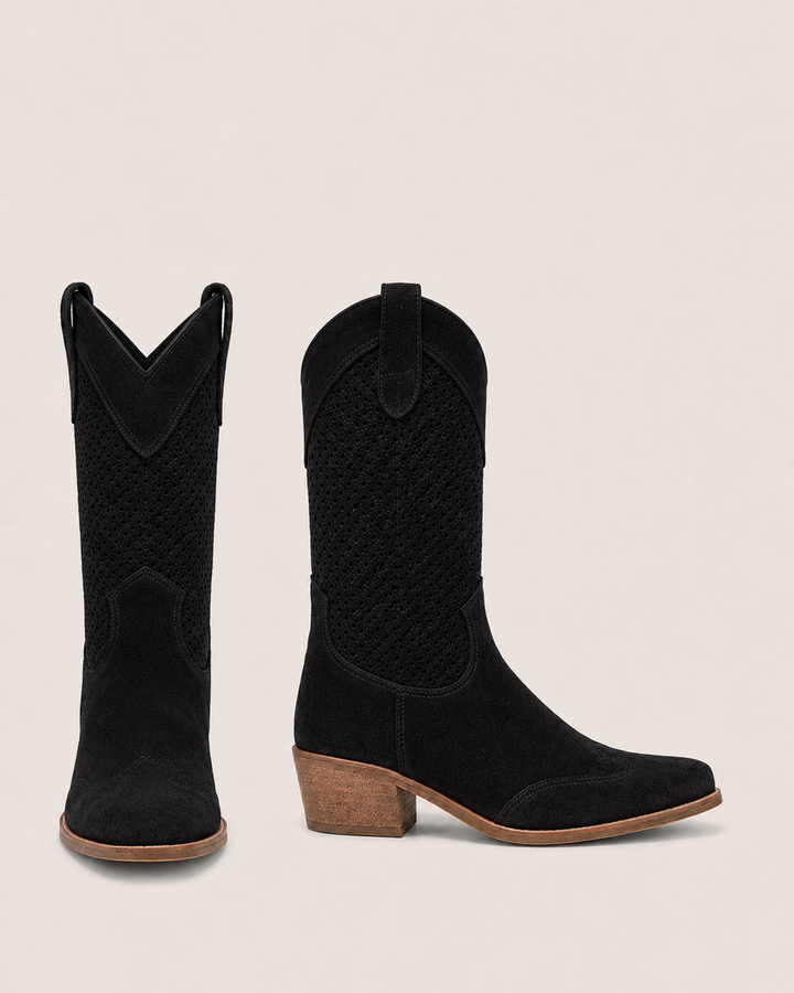 Willa | Perforated Western Boot