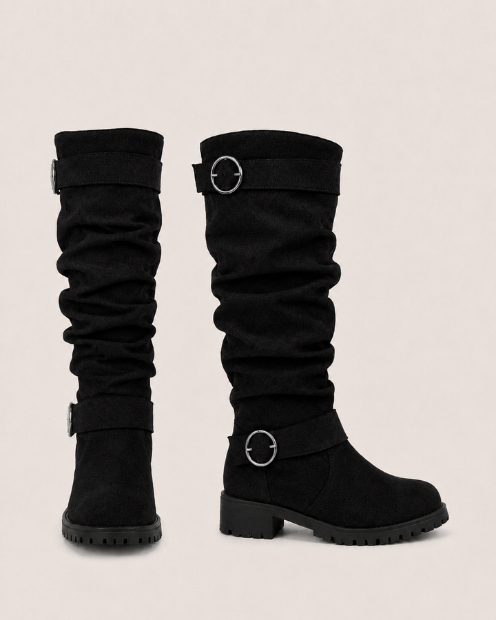 Tessa | Buckle Slouch Western Boot