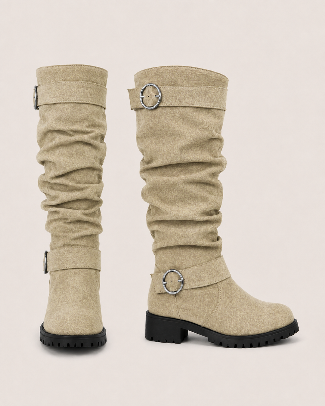 Tessa | Buckle Slouch Western Boot
