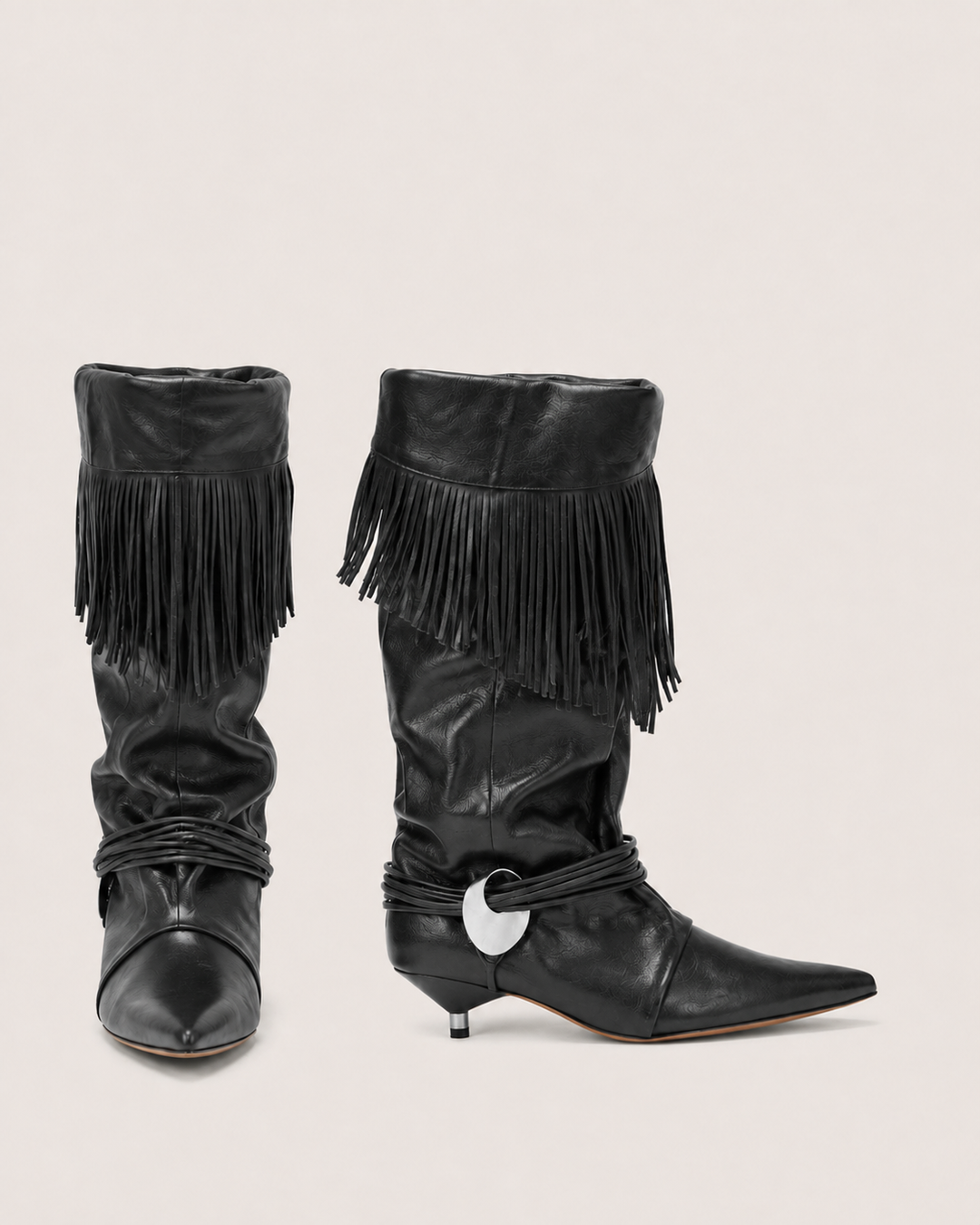 Roxie | Fringe Wrap Western Boot