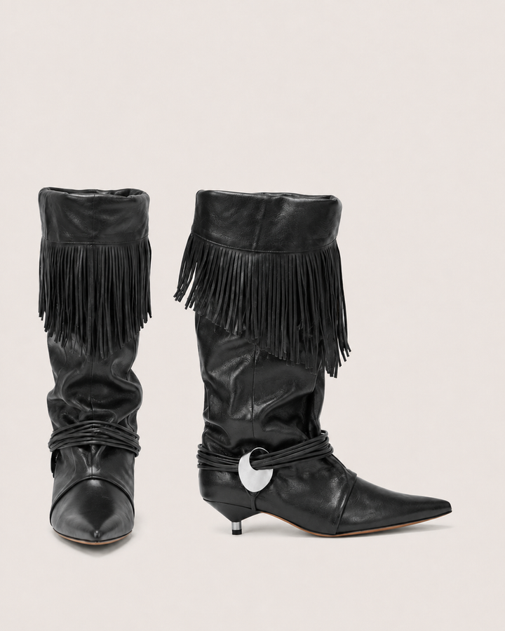 Roxie | Fringe Wrap Western Boot