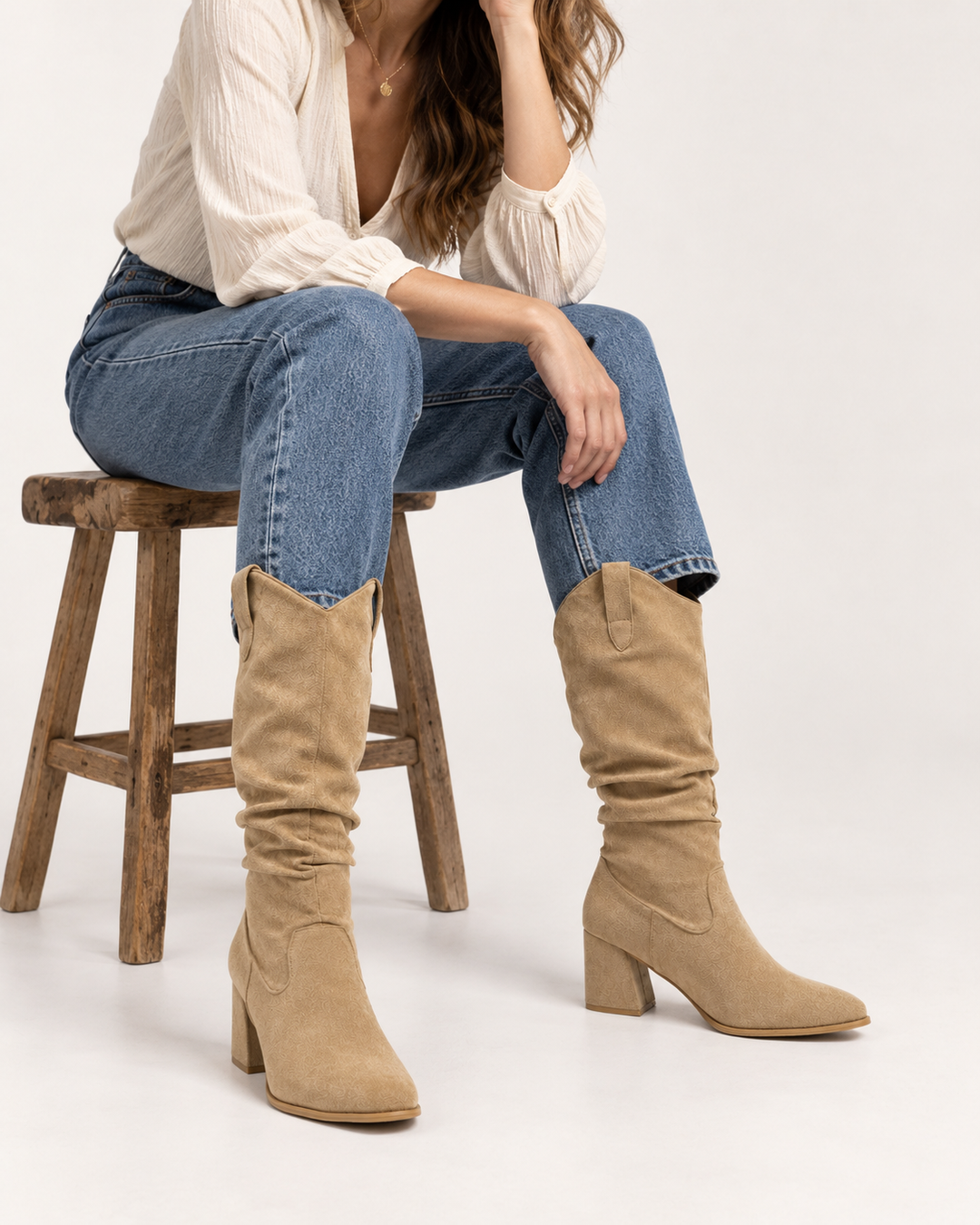 Riley | Tall Slouch Western Boot
