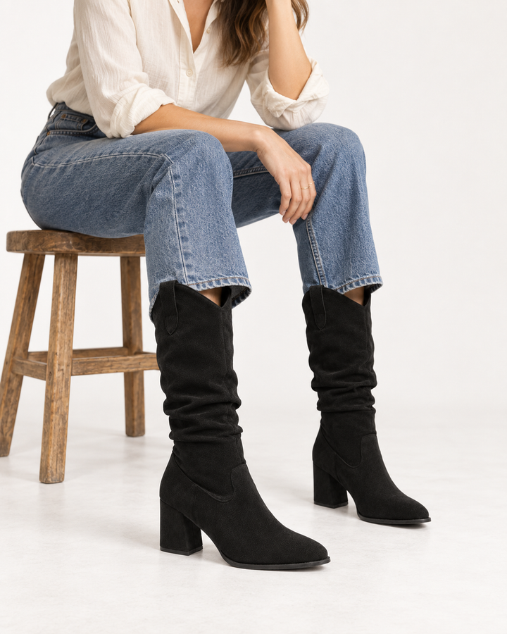 Riley | Tall Slouch Western Boot
