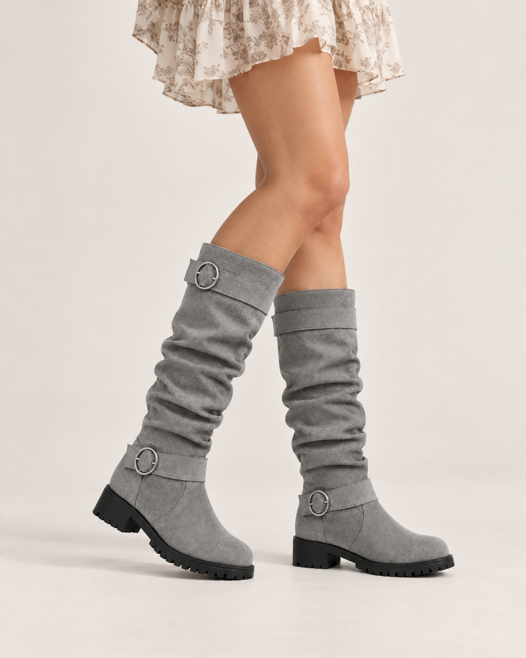 Tessa | Buckle Slouch Western Boot