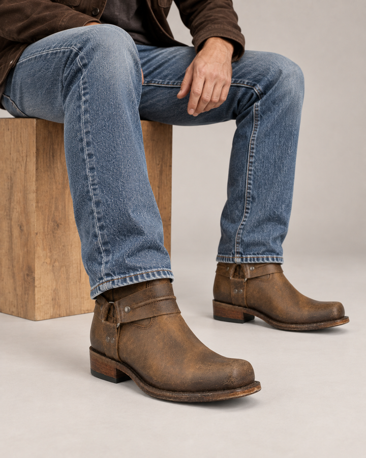 Rawlins | Distressed Harness Boot