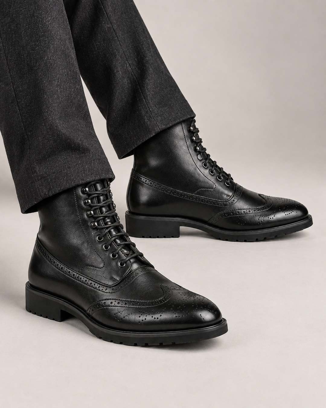 Hawthorne | Brogue Lace-Up Ankle Boot