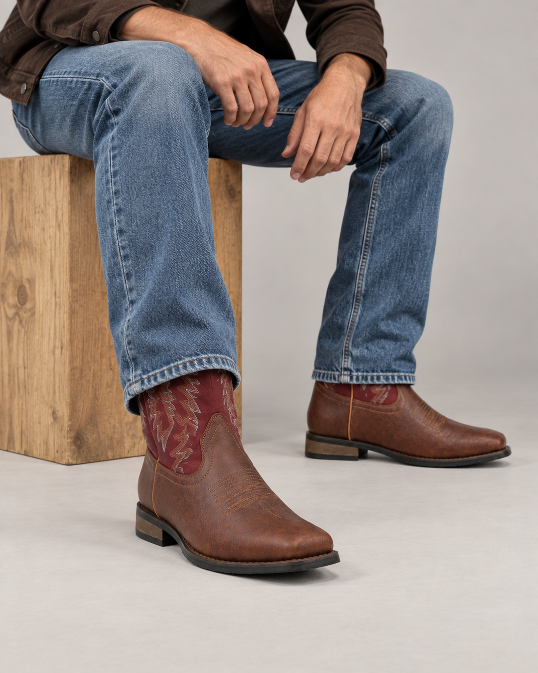Dalton | Two-Tone Western Boot