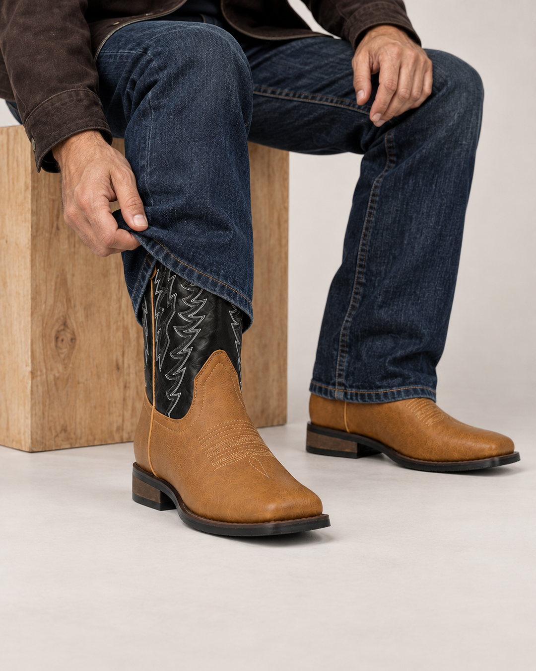 Dalton | Two-Tone Western Boot