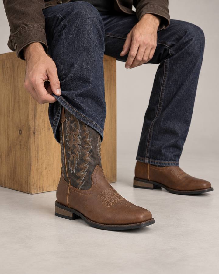 Dalton | Two-Tone Western Boot