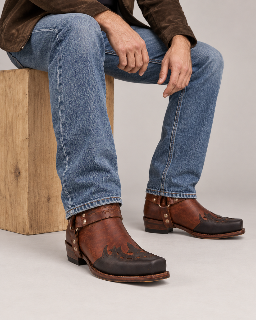 Boone | Harness Western Boot