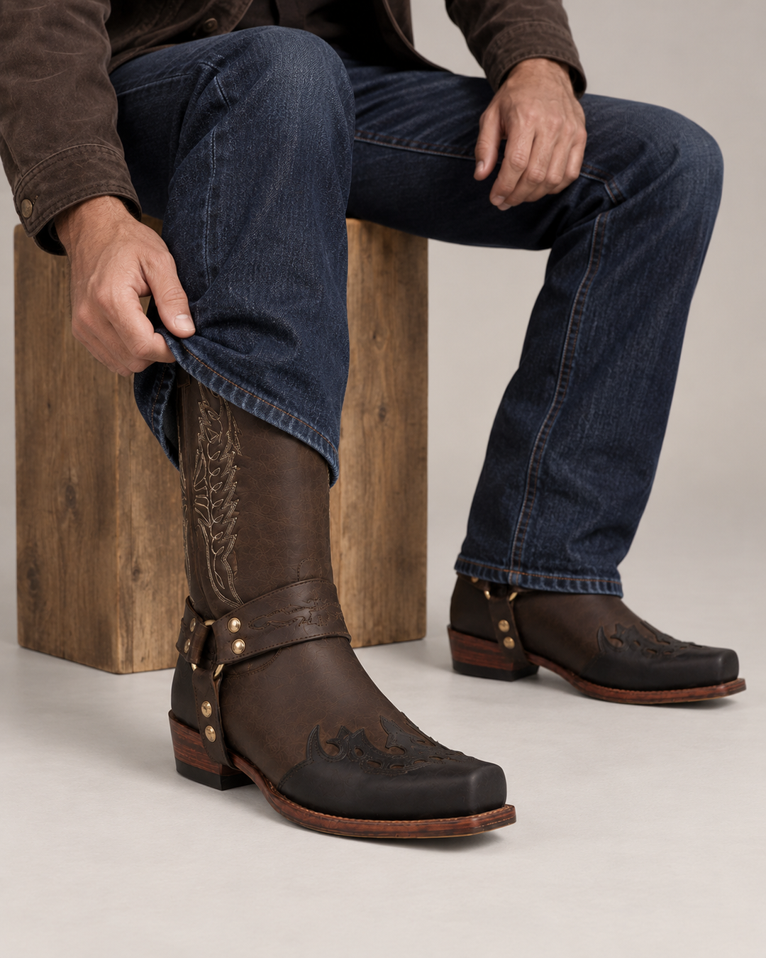 Boone | Harness Western Boot