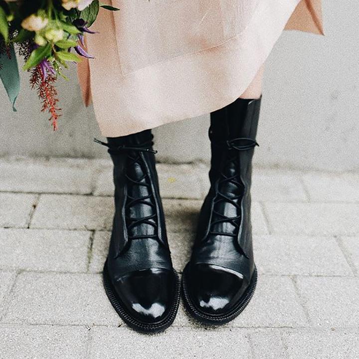Blair | Lace-Up Western Ankle Boot