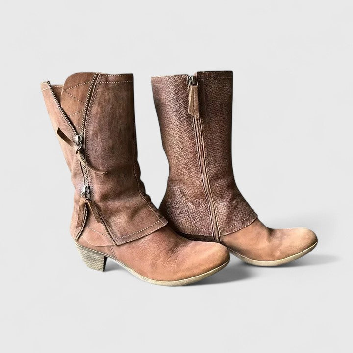Cassidy | Zip Western Mid Boot