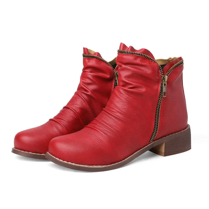 Lainey | Zip Western Ankle Boot
