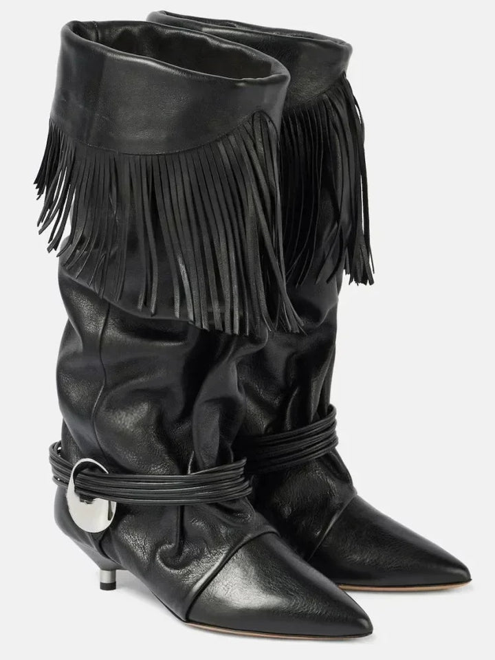 Roxie | Fringe Wrap Western Boot