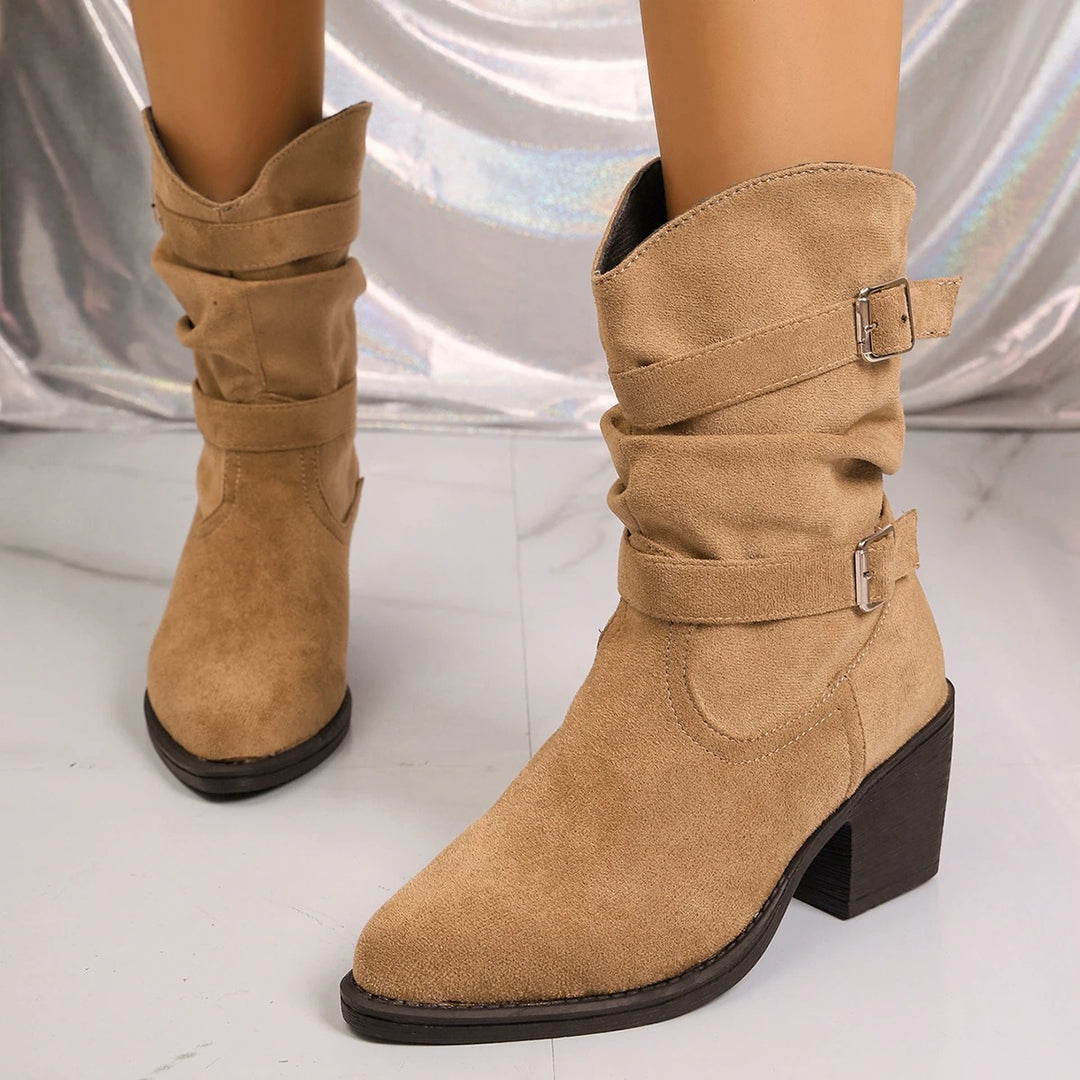 Piper | Buckle Slouch Western Boot