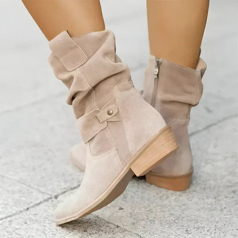 Marlowe | Buckle Western Ankle Boot